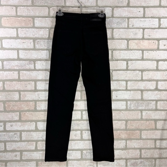 Everlane High Rise Slim Straight Button Fly Cigarette Jeans in Black Size 25 - Picture 7 of 12